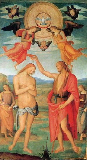 Pietro Perugino The Baptism of Christ Germany oil painting art